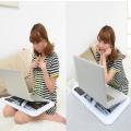 Portable Laptop Desk / Adjustable Folding Laptop Table / E-Table With Tray Cooling fan