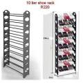 Shoe rack 10 tier / fits 30 pairs of shoes