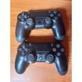 Sony Playstation 4 controllers x 2 (Sold as is)