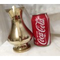 BRASS FOOTED HANDLE SMALL JUG!!!GORGEOUS !!COUNTRY HOME TABLE  DECOR!!!