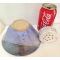 Vase + Frog   - RARE!! 1 Pottery glaze mix degrees of blue