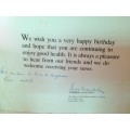 BIRTHDAY CARD*signed by General Manager De Beers Consolidated Mines -Pictorial from Kimberley