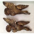 2 FLYING DUCK -BOSSONS STYLE  -Intricate Detail Is Stunning-usual damage see pictures