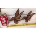 2 FLYING DUCK -BOSSONS STYLE  -Intricate Detail Is Stunning-usual damage see pictures