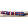 SPEAR WITH BEAD WORK TO HANDLE  INTRICATE SHAPE!!GREAT COUNTRY HOME DECOR!!
