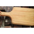 WOOD CHOPPING BOARD HAS HOLE IN HANDLE TO HANG!!!GREAT COUNTRY HOME KITCHEN DECOR!!