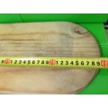 WOOD CHOPPING BOARD-ROUNDED ENDS  !!!GREAT COUNTRY HOME KITCHEN DECOR!!