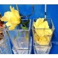 VASES -4  Tapering Glass Vases or Candles holders