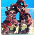 EXQUISITE *ELEPHANTS FIGURINE COMPOSIT!!GREAT COUNTRY HOME DECOR!!L@@K this is a BUY NOW*NO WAITING