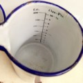 3 itemsWhite Blue Trim Bowl Funnel+graduation Mark Measure JugLOOK At My BUY NOW listings NO WAITING