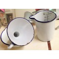 3 itemsWhite Blue Trim Bowl Funnel+graduation Mark Measure JugLOOK At My BUY NOW listings NO WAITING