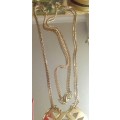 NECKLACE -Pendant Gem Stone Pendant+Gold tone metal Chain LOOK At My BUY NOW LISTINGS NO WAITING