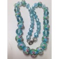 VINTAGE MURANO GLASS BEAD NECKLACE  *GREATCOUNTRY HOME DECOR*L@@KatMyBUYNOWitemsNOWAITING