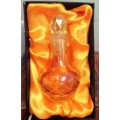 Perfume - Bottle cut Glass Crystal Diamond cut + Stopper faceted crystal clear cut glass SHINES