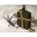 WW1 WATER BOTTLE+TOOLS KNIFE*AS IS IN SCAN*GREAT COUNTRY HOME DECOR*L@@KatMy*BUYNOW*NO WAITING