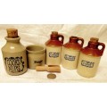 6mix 5 Iron`Stone Bottles*Scoop*Cooks nips+1Sage pot*LOOK At My BUY NOW LISTINGS NO WAITING