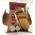Mens Travel case brush Mirror Comtainers Tooth Brush