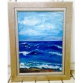 PAINTING SEASCAPE * 710x550mm *ready to hang COLLECT ONLY Send your Courier for your own cost