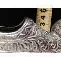 EXQUISITE NOVELTY Ashtray Shoe Embossed Metal