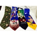 4 TIES 3 GOLD CITY SILK & 1 LOONEY TUNES Polyester LOOK At My BUY NOW LISTINGS NO WAITING