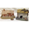 In style of Lilliput Lane English Cottage x2 figurines one1987LOOK At My BUY NOW listings NO WAITING