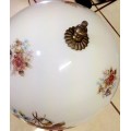 Circa1930 Art Deco Glass Hanging Globe Ball Shade