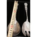 Salad Servers - EPNS Ornate made in Italy in a box LOOK At All My BUY NOW listings NO WAITING