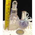 Perfume bottles + Stoppers 1 has contents other empty
