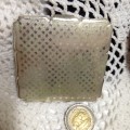 COMPACT Art Deco Style Silver Tone mirror filter + Puffer LOOK At My BUY NOW LISTINGS NO WAITING