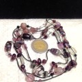 Simply** STUNNING**NECKLACE *ITALIAN Lampwork GLASS BEADS long. Slip over head
