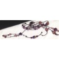 Simply** STUNNING**NECKLACE *ITALIAN Lampwork GLASS BEADS long. Slip over head