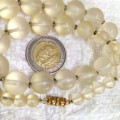 Necklace 1950,s Clear Bubble Plastic Beads + spacers LOOK At My BUY NOW LISTINGS NO WAITING