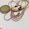 Pendant enameled+ chain LOOK At My BUY NOW LISTINGS NO WAITING