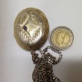 LOCKET+CHAINhasMIRROR plate Loss No Catch Look at My BUY NOW Listings NO WAITING