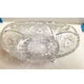 Vase Cut Glass Crystal Snail foot bowl