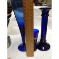 Posy Vase+ Tall Stem Glass+Candle holder Cobolt blue