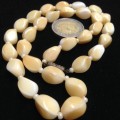 NECKLACE Butterscotch Mother of Pearl Polished COLDtoTouch Organic*TurkeyLOOK At All My BUY NOW* NO