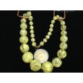 FAB Necklace 1950S Plastic swirl colourGraduating choler beads LOOK At My BUY NOW LISTINGS NO