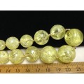 Necklace*1950`s LUMINOUS Electric green Plastic*Swirl beads Graduating choker LOOK At My BUY NOW* NO