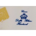 Delftware plate Dutch Porcelain* Crown Blau Holland