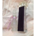 2 items 1Frosted glass Perfume bottle+stopper +1 Purple Concave shape perfume bottles empty