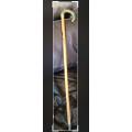 WALKING STICK *Long*SOLID*Curve bone Handle+end point*Barley Twist*LOOK At My BUY NOW* NO WAITING
