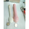 2 ICE CREAM SCOOP Acrylic Pink or white LOOK At My BUY NOW Listings NO WAITING