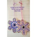 Mirror Mosaic 2 Flowers Hanging  Look at My BUY NOW Listings*No WAITING