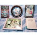 5 mix FRAMES+1Book*PICTURES of religious themes + small booksL@@KatMy BUY NOW items NO WAITING