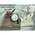 Ornaments Golfing tray Multipurpose notes Trinkets ashtray+Get well figurine