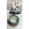 Pill box lift up hinged lid  * Girl Figurine Lovely *Look At My BUY NOW Listing*NO WAITING