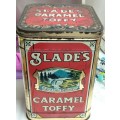 Vintage TIN SLADE Caramel Toffy tin LOOK At All My BUY NOW LISTINGS NO WAITING