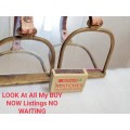 2 solid BRASS  Stirrup ornaments on straps