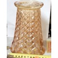 Vase  - Carnival glass Waffle Diamond Pattern Condition perfect